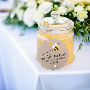 Étiquettes Cadeau Remerciement de mariage Rustique Meant To Bee