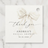 Étiquettes Cadeau Remerciement Élégant de Réception de Mariage à l'É (Dos)