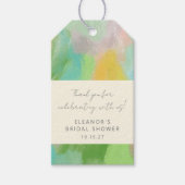 Étiquettes-cadeau Remerciement Personnalisé Mariage Impression Aquar (Devant)