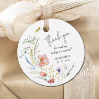 Remerciement pour Baby Shower de Mariée Wildflower