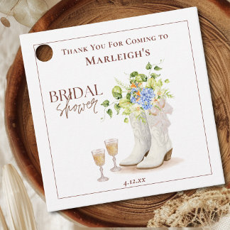 Étiquettes Cadeau Remerciement pour Baby Shower Rustique Occidental