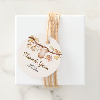 Étiquettes Cadeau Remerciement pour Baby Shower Tomber en Amour