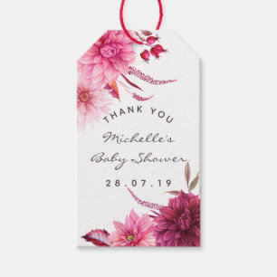 Étiquettes-cadeau Remerciements aux invités de la baby shower automn