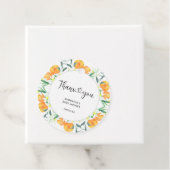 Étiquettes Cadeau Remerciements Citrus  (En situation)
