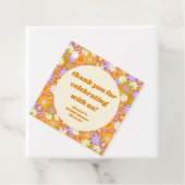 Étiquettes Cadeau Remerciements de Fête de Mariée sur mesure Fleurs (En situation)