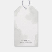 Étiquettes-cadeau Remerciements de mariage or et verdure (Dos)