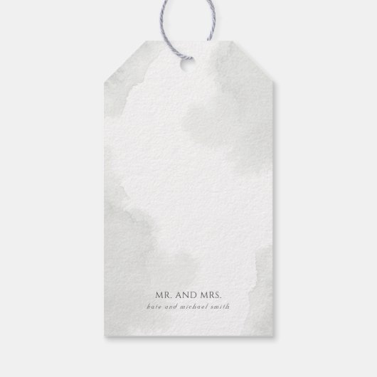 Étiquettes-cadeau Remerciements de mariage or et verdure (Dos)