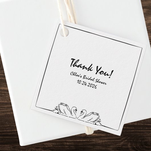 Étiquettes Cadeau Remerciements de Remise de Cadeaux de Mariage à la