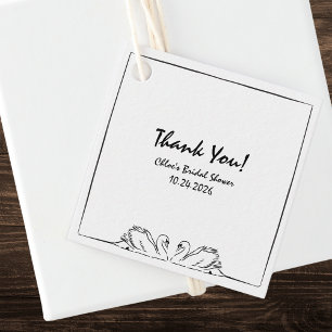 Étiquettes Cadeau Remerciements de Remise de Cadeaux de Mariage de C