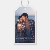 Étiquettes-cadeau Remerciements | Mariage photo moderne et simple (Dos)