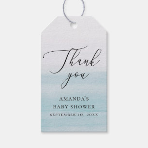 Étiquettes-cadeau Remerciements pour Baby Shower Marin Aquarelle B
