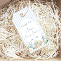 Remerciements pour Baby Shower Sous L'Océan Bleu