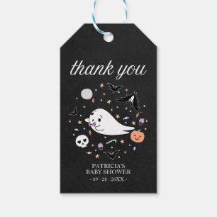 Étiquettes-cadeau Remerciements pour une Baby Shower Halloween de bé