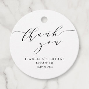 Étiquettes Cadeau Remerciements pour une Baby Shower Minimaliste Mod