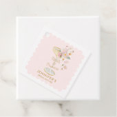 Étiquettes Cadeau Remerciements pour une Baby Shower Petits Petals e (En situation)