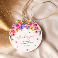 Remerciements pour une fête de mariage floral lumi