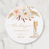 Étiquettes Cadeau Remerciements pour une Mariage : Perles Modernes e (Devant)