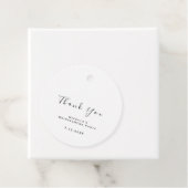 Étiquettes Cadeau Remercier Cadeau de Mariage Douce 16ème Blanche Si (En situation)