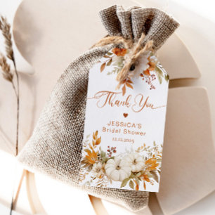 Étiquettes-cadeau Remerciment pour une baby shower de mariage tomber