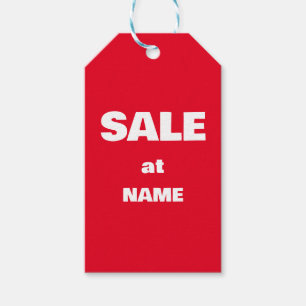 Étiquettes-cadeau remise sur vente personnalisée pour l'achat