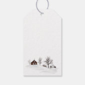 Étiquettes-cadeau Renard animal de Noël (Dos)