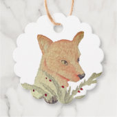 Étiquettes Cadeau Renard forestier saisonnier (Devant)