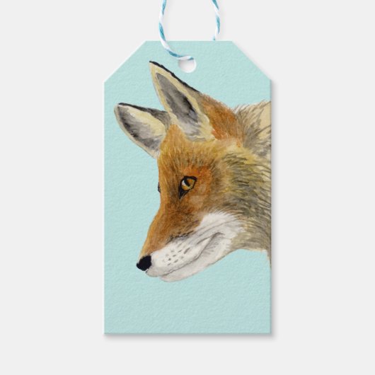 Étiquettes-cadeau Renard rouge (Devant)