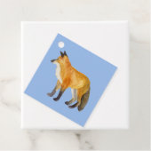 Étiquettes Cadeau Renard rouge (En situation)