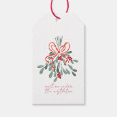 Étiquettes-cadeau Rencontrez-moi sous la Mistletoe (Devant)