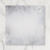 Étiquettes Cadeau Rennes dans l'Aquarelle gris sauvage Noël (Dos)