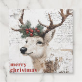 Étiquettes Cadeau Rennes de Noël (Devant)