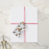 Étiquettes-cadeau Rennes et chats (Avec de la ficelle)