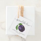 Étiquettes Cadeau Répandre Rustique L'Amour Plum Jam Kraft Papier (En situation)