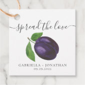 Étiquettes Cadeau Répandre Rustique L'Amour Plum Jam Kraft Papier (Devant)