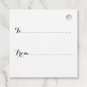 Étiquettes Cadeau Répétition de la théière (Dos)