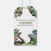 Étiquettes-cadeau Reptile Slither Crawl Serpent Turtle Anniversaire (Dos)