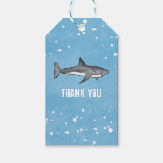 Étiquettes-cadeau Requin (Devant)