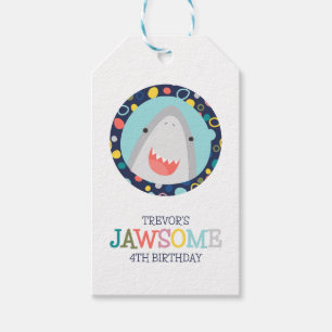 Étiquettes-cadeau Requin mignon