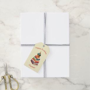 Étiquettes-cadeau Réserver Anniversaire Enfants Lecture