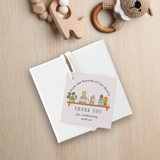 Étiquettes Cadeau Réserver Etagère Baby shower fille