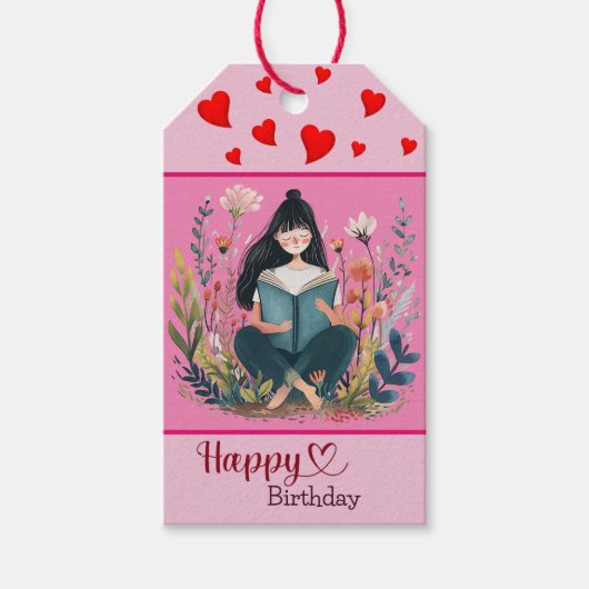 Étiquettes-cadeau Réservez vos voeux d'anniversaire (Devant)