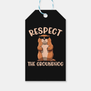 Étiquettes-cadeau Respecter la marmotte - Jour de la marmotte