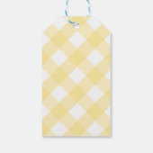 Étiquettes-cadeau Ressort Jaune Genre Inconnu Baby shower Merci (Dos)