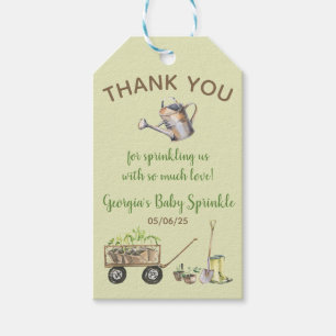 Étiquettes-cadeau Ressort légumes jardin arrosage Can Baby Sprinkle