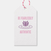 Étiquettes-cadeau Restez Vrai, Restez Audacieux : Intrépide Authenti (Devant)