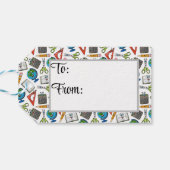 Étiquettes-cadeau Retour À L'École (Dos Horizontal)