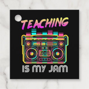 Étiquettes Cadeau Retour à l'école Rétro Enseigner est mon truc 80s