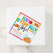 Étiquettes Cadeau Retourner à l'école Balise de poisson rouge (En situation)