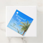 Étiquettes Cadeau Retraite Plage Thème Fête Amis Nourriture Fun (En situation)