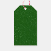 Étiquettes-cadeau Retriever d'or de Noël dans les flocons de neige (Dos)